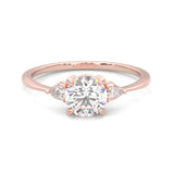 The Luminous Moissanite Wedding Set ( Rose Gold )