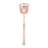 The Luminous Moissanite Wedding Set ( Rose Gold )