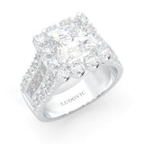 The Princess Halo Cluster Cocktail Ring (14k Solid Gold)