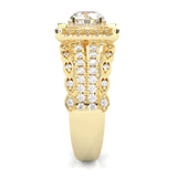 British Style Moissanite Engagement Ring ( Yellow Gold 14k )