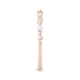 The Luminous Moissanite Wedding Set ( Rose Gold )
