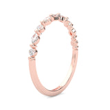The Luminous Moissanite Wedding Set ( Rose Gold )