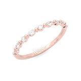 The Luminous Moissanite Wedding Set ( Rose Gold )