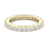 The Peace Passion Moissanite Eternity Ring ( Yellow Gold )