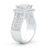 The Princess Halo Cluster Cocktail Ring (14k Solid Gold)