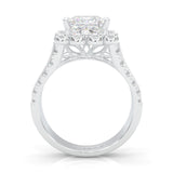 The Princess Halo Cluster Cocktail Ring (14k Solid Gold)