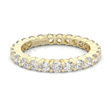 The Peace Passion Moissanite Eternity Ring ( Yellow Gold )