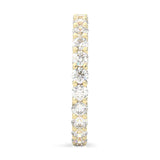 The Peace Passion Moissanite Eternity Ring ( Yellow Gold )