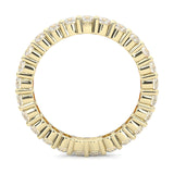 The Peace Passion Moissanite Eternity Ring ( Yellow Gold )