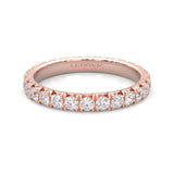 l'Amulette Exotique Moissanite Eternity Ring (Rose Gold)