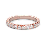 l'Amulette Exotique Moissanite Eternity Ring (Rose Gold)