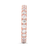 l'Amulette Exotique Moissanite Eternity Ring (Rose Gold)