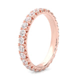 l'Amulette Exotique Moissanite Eternity Ring (Rose Gold)
