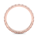 l'Amulette Exotique Moissanite Eternity Ring (Rose Gold)