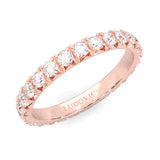 l'Amulette Exotique Moissanite Eternity Ring (Rose Gold)
