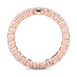 The Peace Passion Moissanite Eternity Ring ( Rose Gold )