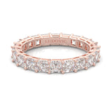 The Scented Belle Moissanite Eternity Ring ( Rose Gold )