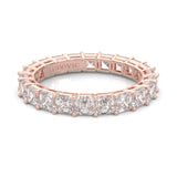 The Scented Belle Moissanite Eternity Ring ( Rose Gold )