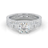 The Vintage Lunar Moissanite Wedding Set