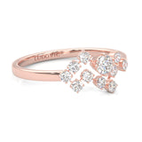 The Quiet Blessing Moissanite Engagement Ring ( Rose Gold 14K )