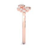 The Quiet Blessing Moissanite Engagement Ring ( Rose Gold 14K )
