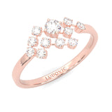 The Quiet Blessing Moissanite Engagement Ring ( Rose Gold 14K )
