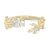 The Splendor Of Nature Wedding Band ( Yellow Gold 14k)
