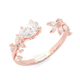 The Splendor Of Nature Wedding Band ( Rose Gold 14k)