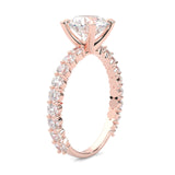 The Impossible Star Moissanite Engagement Ring ( Rose Gold 14K )