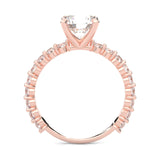 The Impossible Star Moissanite Engagement Ring ( Rose Gold 14K )