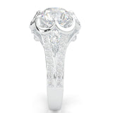 The Angel Belle Moissanite Engagement Ring (14k Solid Gold)