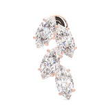 Wedding Stud Earrings ( Rose Gold 14k )