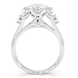The Angel Belle Moissanite Engagement Ring (14k Solid Gold)