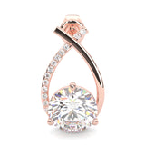 Cross Stud Earrings ( Rose Gold 14k )