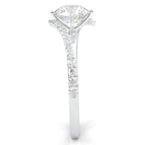 Luna Arc Moissanite Engagement Ring (14k Solid Gold)