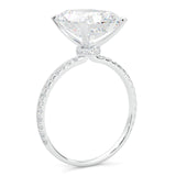 Ludovic Concealed Crown Radiant Cut Lab-Grown Diamond Ring (14k Solid Gold)