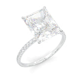 Ludovic Concealed Crown Radiant Cut Lab-Grown Diamond Ring (14k Solid Gold)