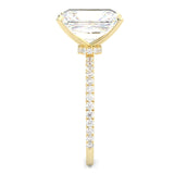 Ludovic Concealed Crown Ring Radiant Cut (Yellow Gold 14k )
