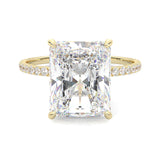 Ludovic Concealed Crown Ring Radiant Cut (Yellow Gold 14k )