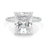 Ludovic Concealed Crown Radiant Cut Lab-Grown Diamond Ring (14k Solid Gold)