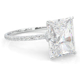 Ludovic Concealed Crown Radiant Cut Lab-Grown Diamond Ring (14k Solid Gold)