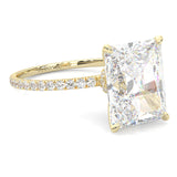 Ludovic Concealed Crown Ring Radiant Cut (Yellow Gold 14k )