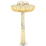Passion Flower Engagement Ring ( Yellow Gold 14k)