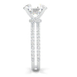 Dual Band - Hidden Halo Lab-Grown Diamond Ring (14k Solid Gold)