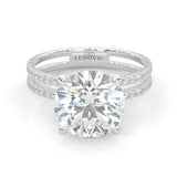 Dual Band - Hidden Halo Lab-Grown Diamond Ring (14k Solid Gold)