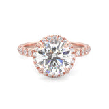 The Tender Riddle Moissanite Engagement Ring ( Rose Gold 14K )