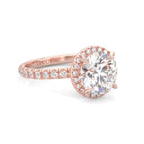 The Tender Riddle Moissanite Engagement Ring ( Rose Gold 14K )