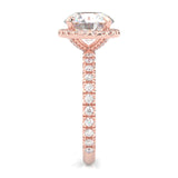 The Tender Riddle Moissanite Engagement Ring ( Rose Gold 14K )