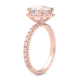 The Tender Riddle Moissanite Engagement Ring ( Rose Gold 14K )