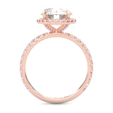 The Tender Riddle Moissanite Engagement Ring ( Rose Gold 14K )